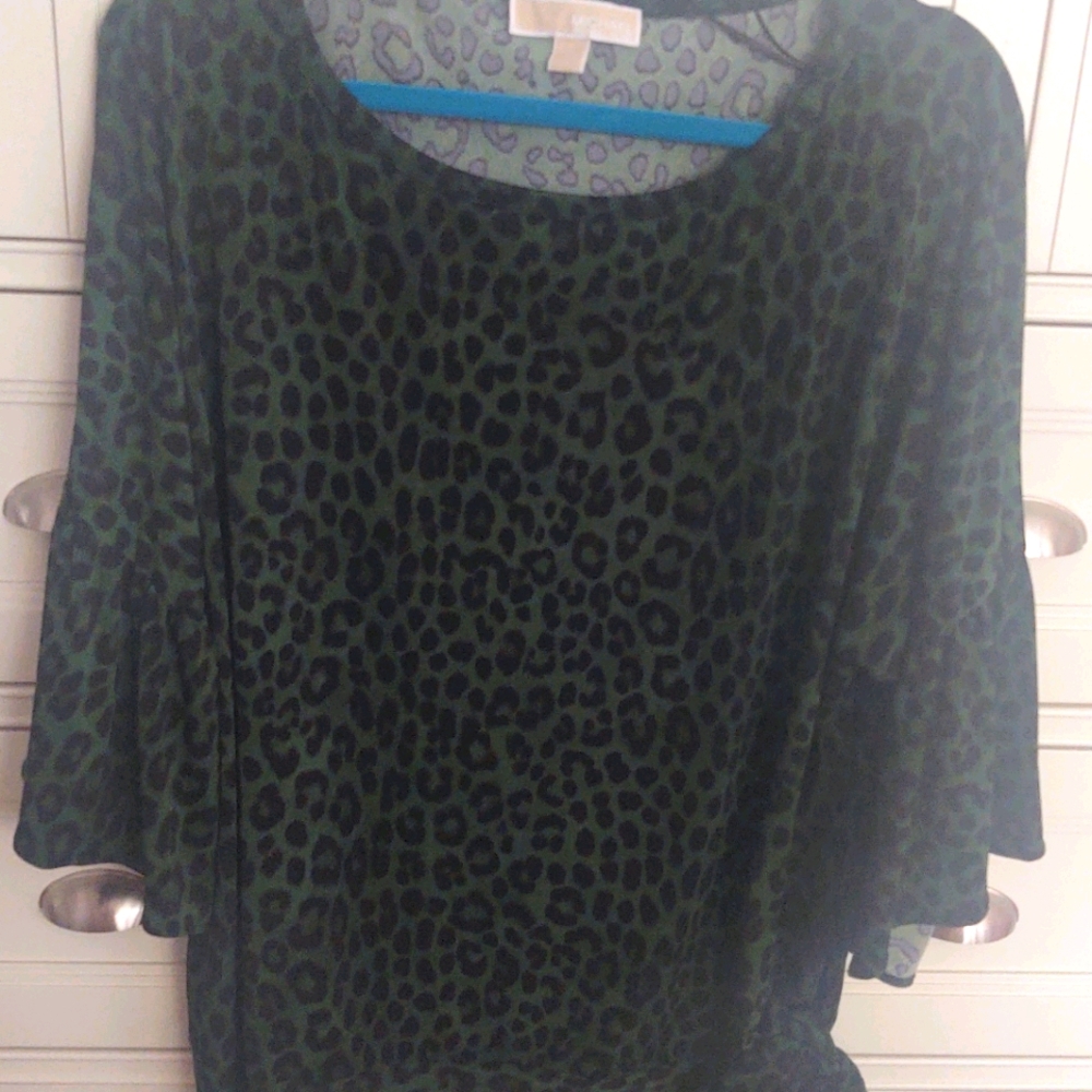 Michael Kors Cheetah Print Plus Size Top